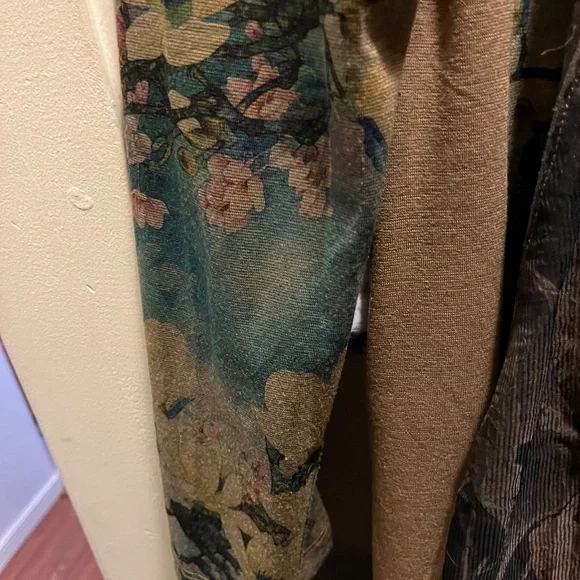 COLDWATER CREEK Foral Cascading Sweater Jacket - Picture 5 of 6